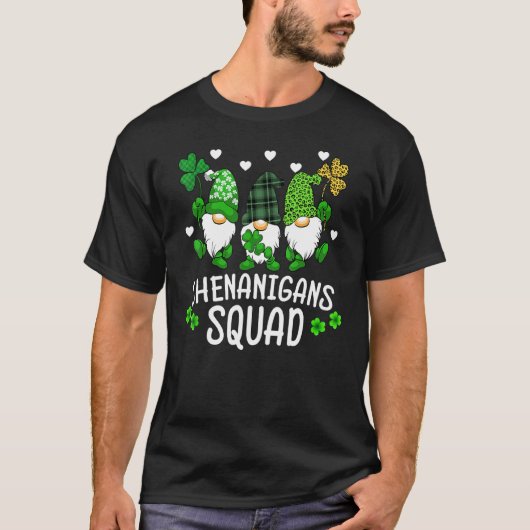 シェナニガンズスクワッドSt patricks day格言グリーンプロ Tシャツ (正面)