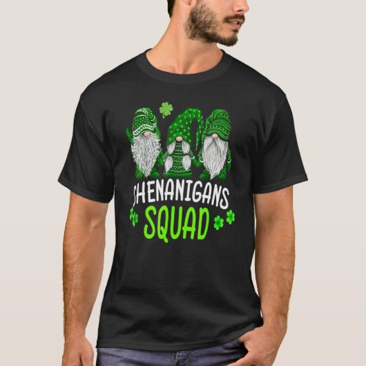 シェナニガンズスクワッドSt patricks day格言グリーンプロ Tシャツ (正面)