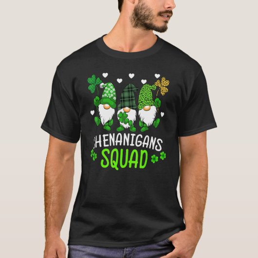 シェナニガンズスクワッドSt patricks day格言グリーンプロ Tシャツ (正面)