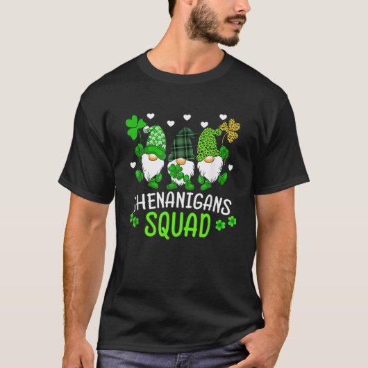シェナニガンズスクワッドSt patricks day格言グリーンプロ Tシャツ (正面)