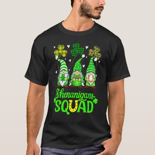 シェナニガンズスクワッドSt patricks day格言グリーンプロ Tシャツ (正面)
