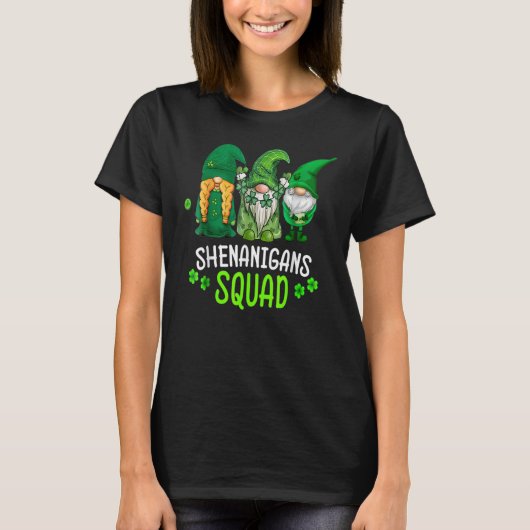 シェナニガンズスクワッドSt patricks day格言グリーンプロ Tシャツ (正面)