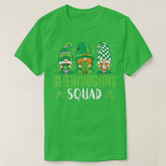 シェナニガンズスクワッドSt patricks day格言恋人おもしろい Tシャツ (デザイン正面)