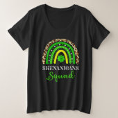 シェナニガンズスクーおもしろいドSt patricks dayレインボー プラスサイズTシャツ (デザイン正面)