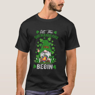シェナニガンズ開始格言シャムロック絞り染めセントパ Tシャツ