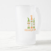 シェナニガンチーム格言付き フロストグラスビールジョッキ (正面右)