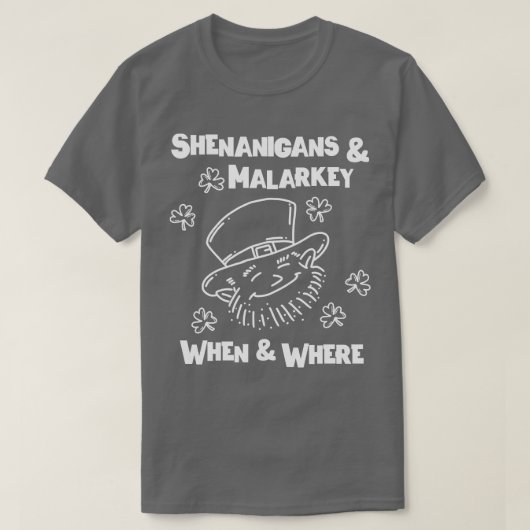 シェナニガンマラキーSt patricks日 Tシャツ (デザイン正面)