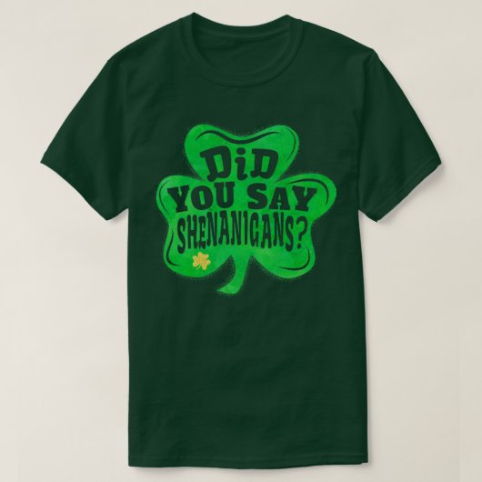 シェナニガンTシャツSaint patricks dayパーティーギフト Tシャツ (デザイン正面)