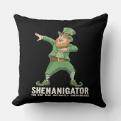 シェナニゲーターダビングLeprechaun St Patrick's Day クッション (正面)
