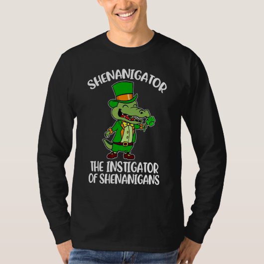 シェナニゲータPシェナニガおもしろいンの扇動者 Tシャツ (正面)