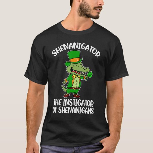 シェナニゲータPシェナニガおもしろいンの扇動者 Tシャツ (正面)