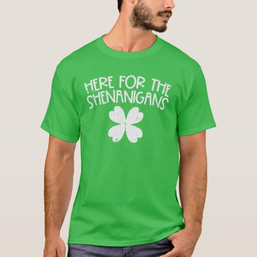 シェナニ人のSt patricks dayおもしろいメンズ・ウォム Tシャツ (正面)