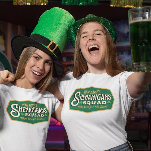 シェナパーソナライズされたニガンの分隊Tシャツ Tシャツ