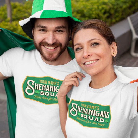 シェナパーソナライズされたニガンの分隊Tシャツ Tシャツ