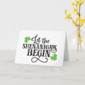 シェナンガン人に愛を始めさせようST PATRICKS カード (黄色い花)