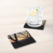 シェナンドアサンセットナショナルパークランドスケープ スクエアペーパーコースター (インサイチュ)