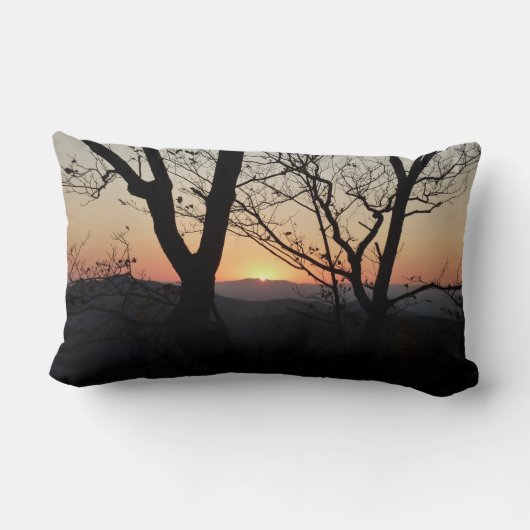 シェナンドアサンセットナショナルパークランドスケープ ランバークッション (裏面)