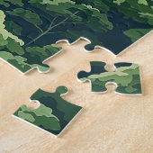 シェナンドアナショナルパークバージニアブルーリッジレトロ ジグソーパズル (側面)