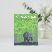 シェナンドアナショナルパークブラックベアーヴィンテージ ポストカード (スタンド正面)