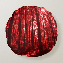 シェナンドアレッド ラウンドクッション