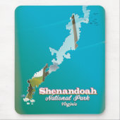 シェナンドア国立公園の旅行ポスター。 マウスパッド (正面)