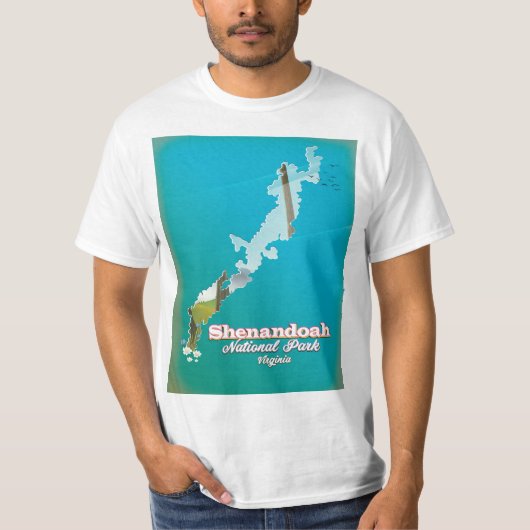 シェナンドア国立公園の旅行ポスター。 Tシャツ (正面)