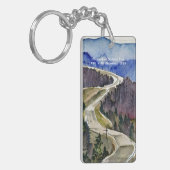 シェナンドア国立公園スカイラインドライブの水彩 キーホルダー (正面左)