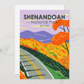 シェナンドア国立公園スカイラインドライブバージニア シーズンカード (正面/裏面)