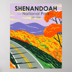 シェナンドア国立公園スカイラインドライブバージニア ポスター