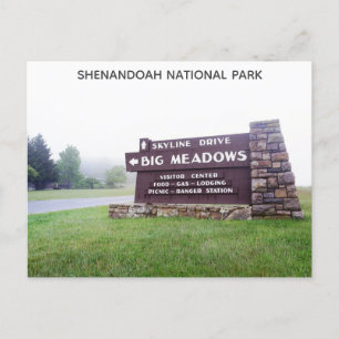 シェナンドア国立公園スカイラインドライブバージニア ポストカード