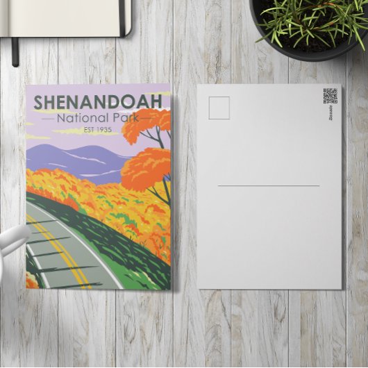 シェナンドア国立公園スカイラインドライブバージニア ポストカード