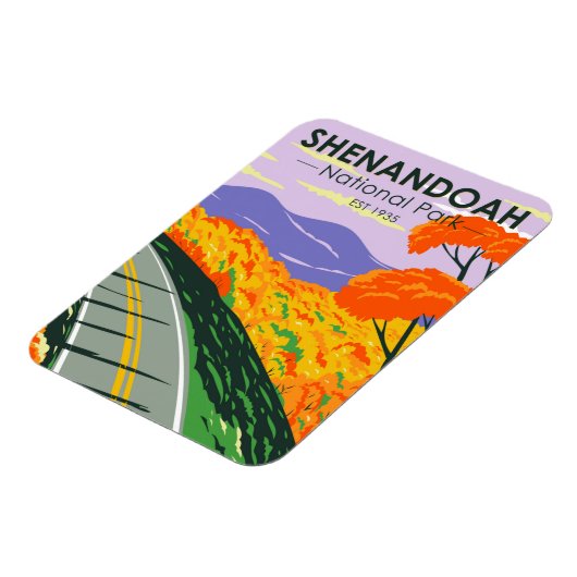 シェナンドア国立公園スカイラインドライブバージニア マグネット (左側)
