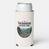 シェナンドア国立公園スカイラインドライブビューデザイン スリム缶クーラー (Seltzer正面)