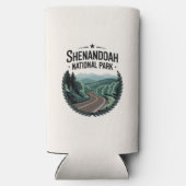 シェナンドア国立公園スカイラインドライブビューデザイン スリム缶クーラー (裏面)