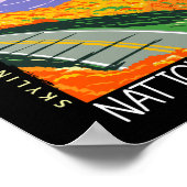 シェナンドア国立公園スカイラインドライ動揺してブ ポスター (角)