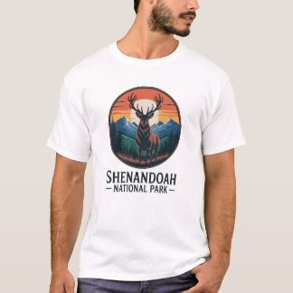 シェナンドア国立公園ディアエンブレム Tシャツ