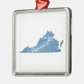 シェナンドア国立公園バージニアウッドグレイン メタルオーナメント (左)