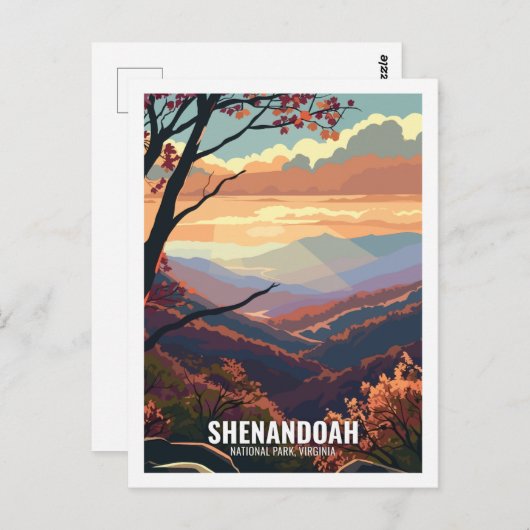 シェナンドア国立公園バージニアUSA ポストカード (正面/裏面)