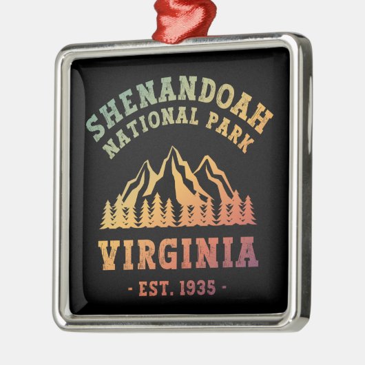 シェナンドア国立公園バージニアUSA メタルオーナメント (左)
