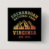 シェナンドア国立公園バージニアUSA 缶バッジ (正面)