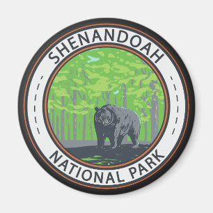 シェナンドア国立公園ブラックベアーサークル マグネット