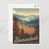 シェナンドア国立公園ヴィンテージ ポストカード (正面/裏面)