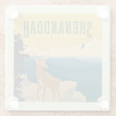 シェナンドア国立公園 |鹿 ガラスコースター (裏面)