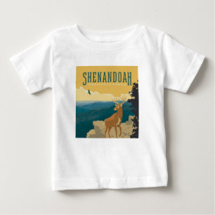 シェナンドア国立公園 鹿 ベビーTシャツ