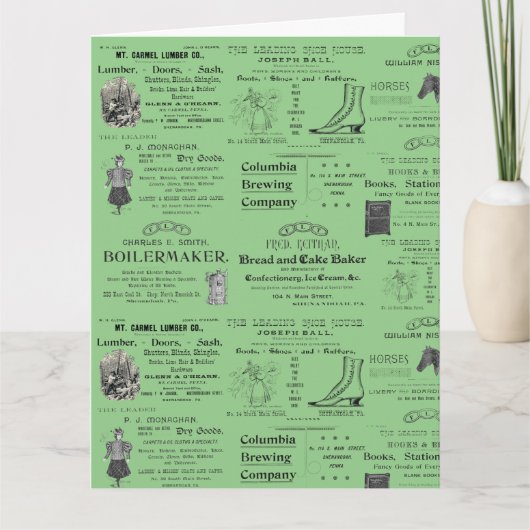 シェナンドア広告ペンシルバニアヴィンテージ1880年代 カード (正面)