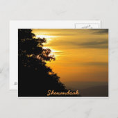 シェナンドーでの夕日 ポストカード (正面/裏面)