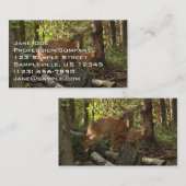 シェナンドー国立公園の母鹿と子鹿 名刺 (正面/裏面)