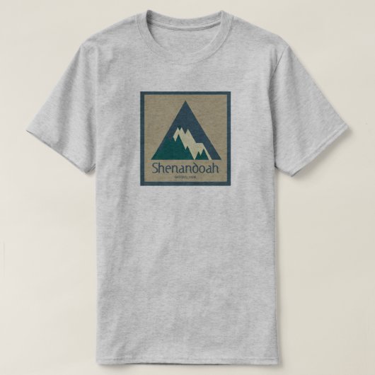 シェナンドー国立公園 ラスティック Tシャツ (デザイン正面)
