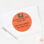 シェニス彼女を捕まえる為に立って… ラウンドシール (封筒)