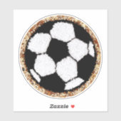 シェニールサッカーボール シール (シート)